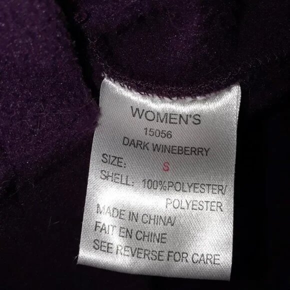 Woolrich Andes Full Zip Fleece Jacket - Dark Wineberry - Picture 4 of 5